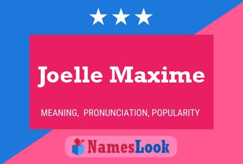 ملصق اسم Joelle Maxime