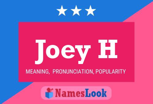 ملصق اسم Joey H