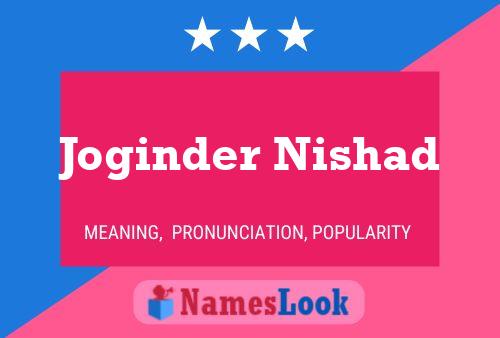 ملصق اسم Joginder Nishad