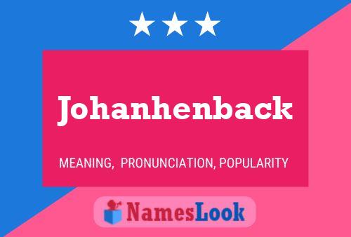 ملصق اسم Johanhenback