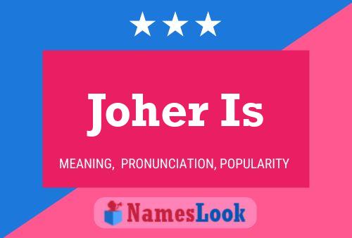 ملصق اسم Joher Is