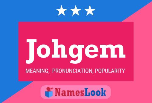 ملصق اسم Johgem