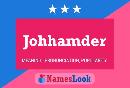 ملصق اسم Johhamder