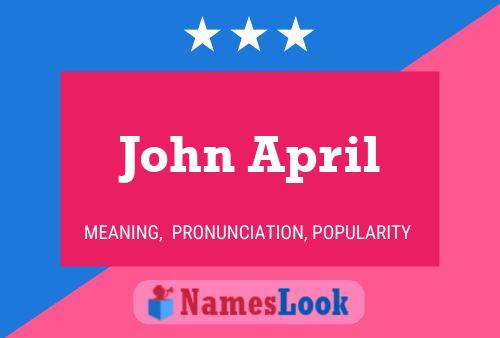 ملصق اسم John April