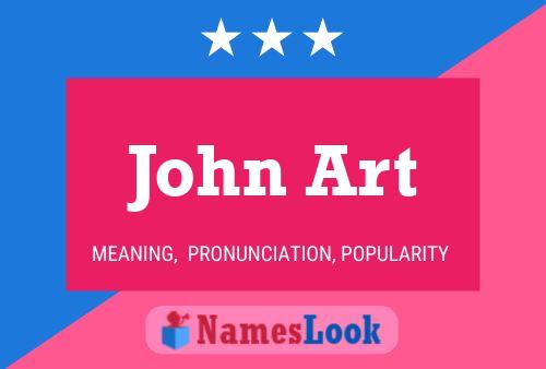 ملصق اسم John Art