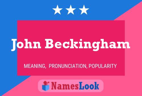 ملصق اسم John Beckingham