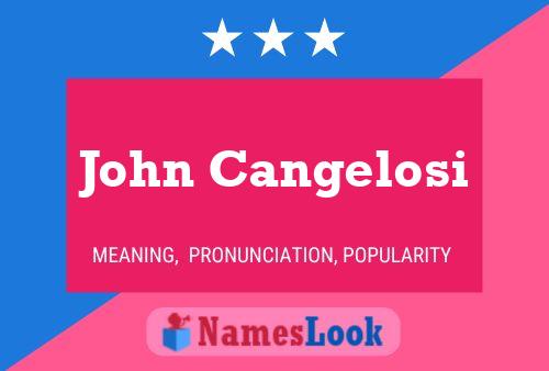 ملصق اسم John Cangelosi