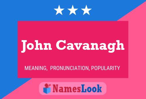 ملصق اسم John Cavanagh