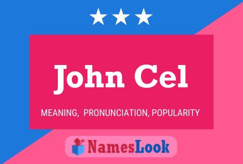 ملصق اسم John Cel