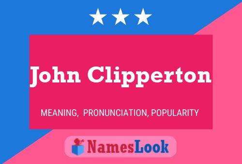 ملصق اسم John Clipperton