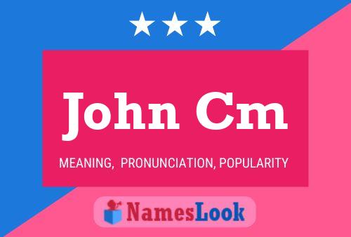 ملصق اسم John Cm