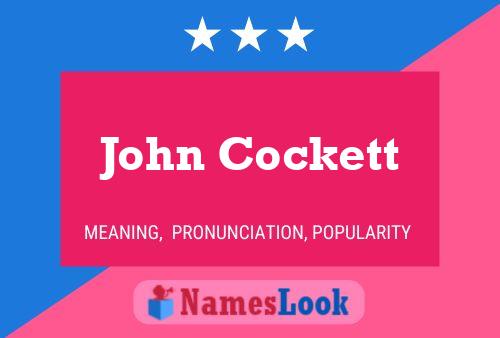 ملصق اسم John Cockett