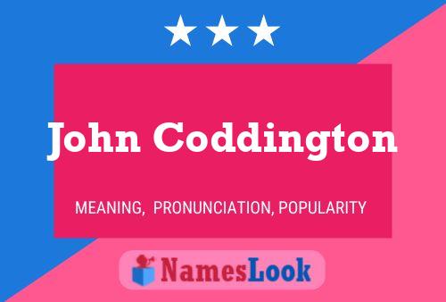 ملصق اسم John Coddington