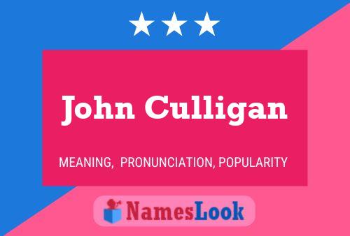 ملصق اسم John Culligan