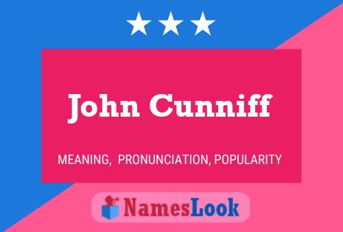 ملصق اسم John Cunniff