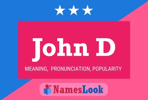 ملصق اسم John D