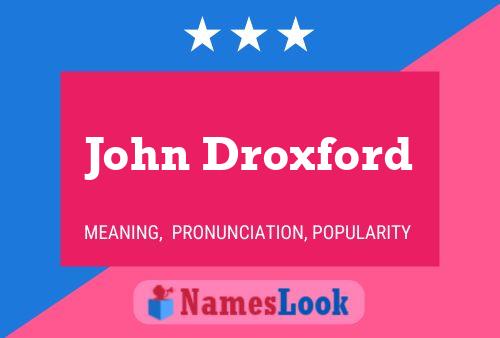 ملصق اسم John Droxford