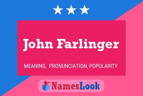 ملصق اسم John Farlinger