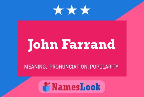 ملصق اسم John Farrand