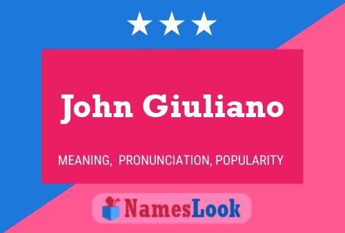 ملصق اسم John Giuliano