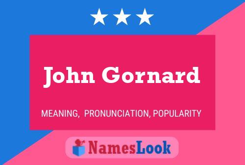 ملصق اسم John Gornard