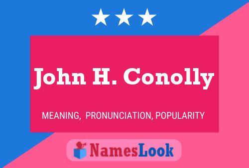 ملصق اسم John H. Conolly