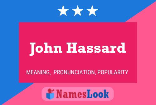 ملصق اسم John Hassard