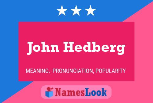 ملصق اسم John Hedberg