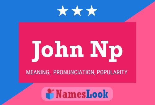 ملصق اسم John Np