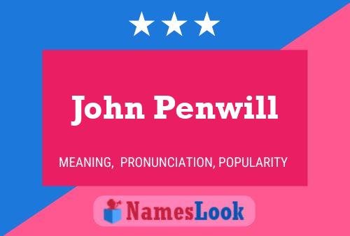 ملصق اسم John Penwill