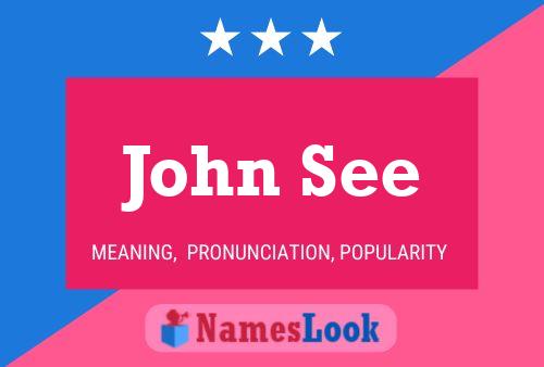 ملصق اسم John See