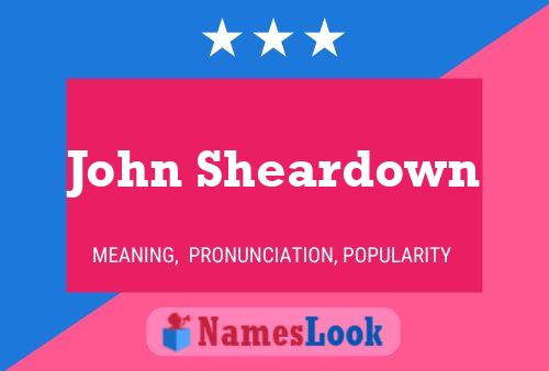 ملصق اسم John Sheardown