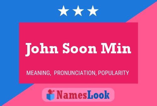 ملصق اسم John Soon Min