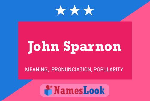 ملصق اسم John Sparnon