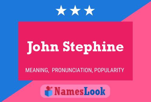 ملصق اسم John Stephine