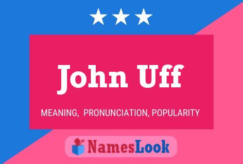 ملصق اسم John Uff