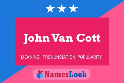 ملصق اسم John Van Cott