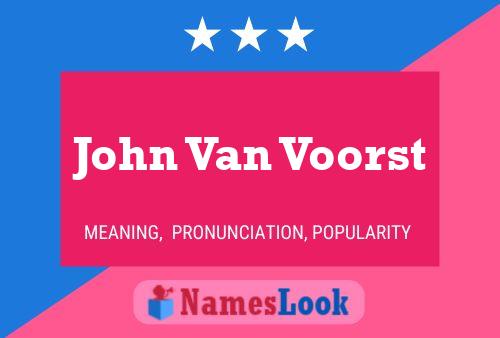 ملصق اسم John Van Voorst