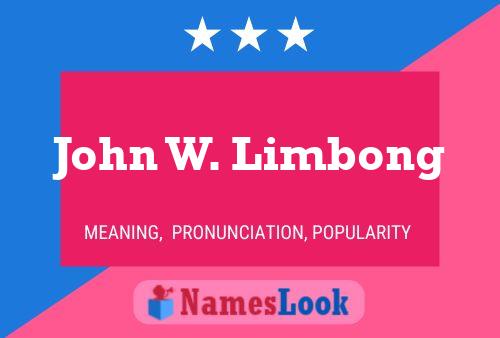 ملصق اسم John W. Limbong