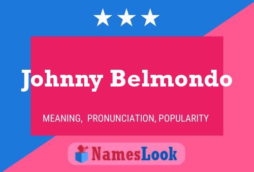 ملصق اسم Johnny Belmondo