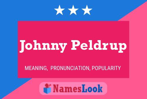 ملصق اسم Johnny Peldrup