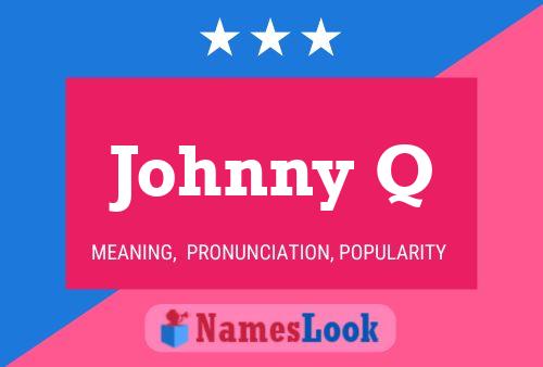 ملصق اسم Johnny Q