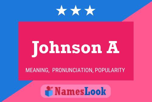 ملصق اسم Johnson A