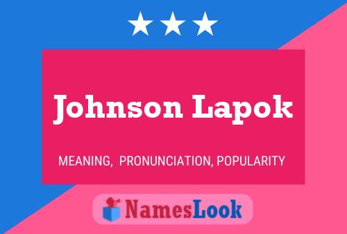 ملصق اسم Johnson Lapok