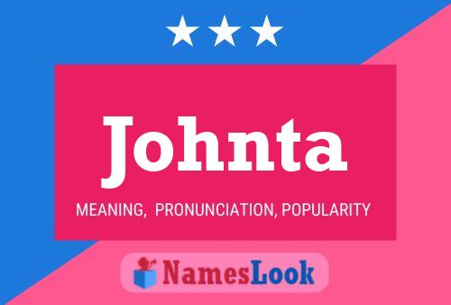 ملصق اسم Johnta