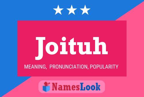 ملصق اسم Joituh