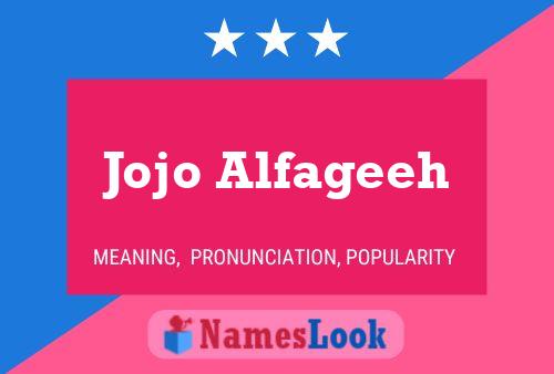 ملصق اسم Jojo Alfageeh