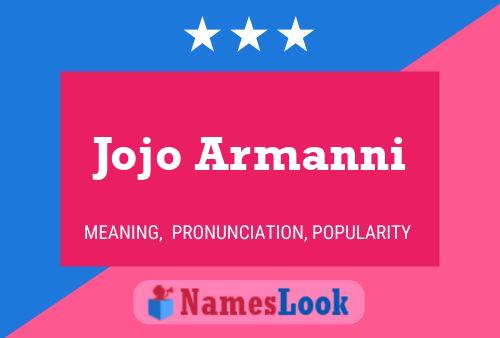 ملصق اسم Jojo Armanni