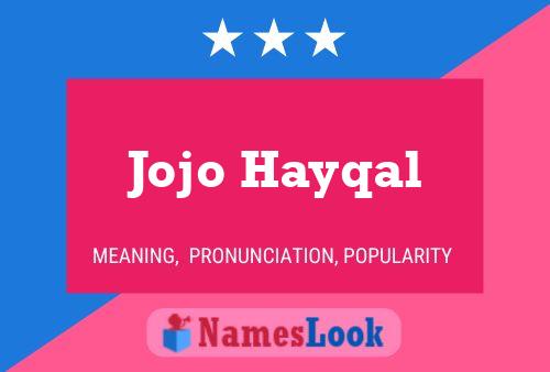 ملصق اسم Jojo Hayqal