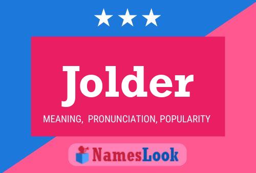 ملصق اسم Jolder